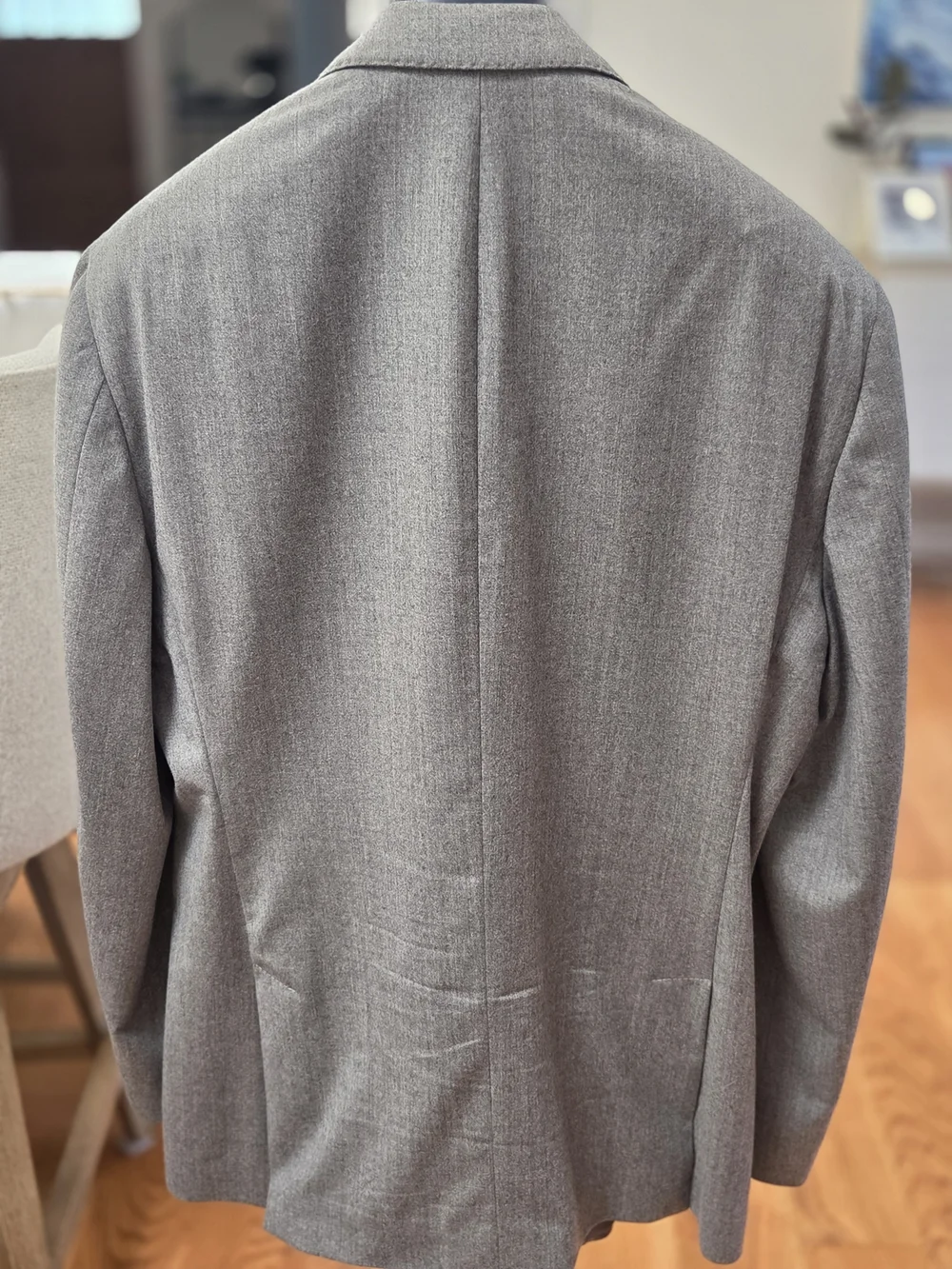 Vince Men's Drago 14.5 Micron Wool Light Gray Italian Sport Coat Blazer (42R)